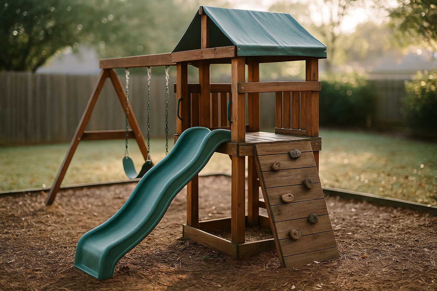 Multifunctional Wooden Backyard Playsets: Safety Features, Canopy Options, and Installation Guide